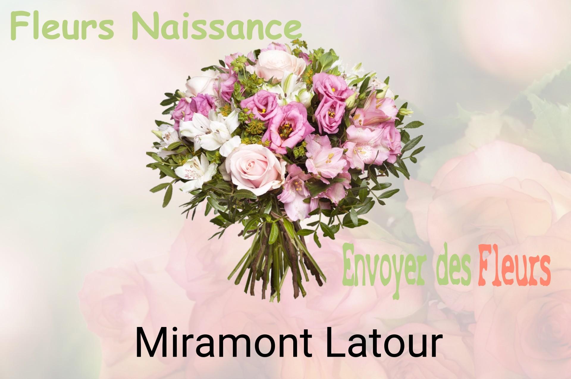 Bouquet de fleurs de naissance livré à Miramont-Latour